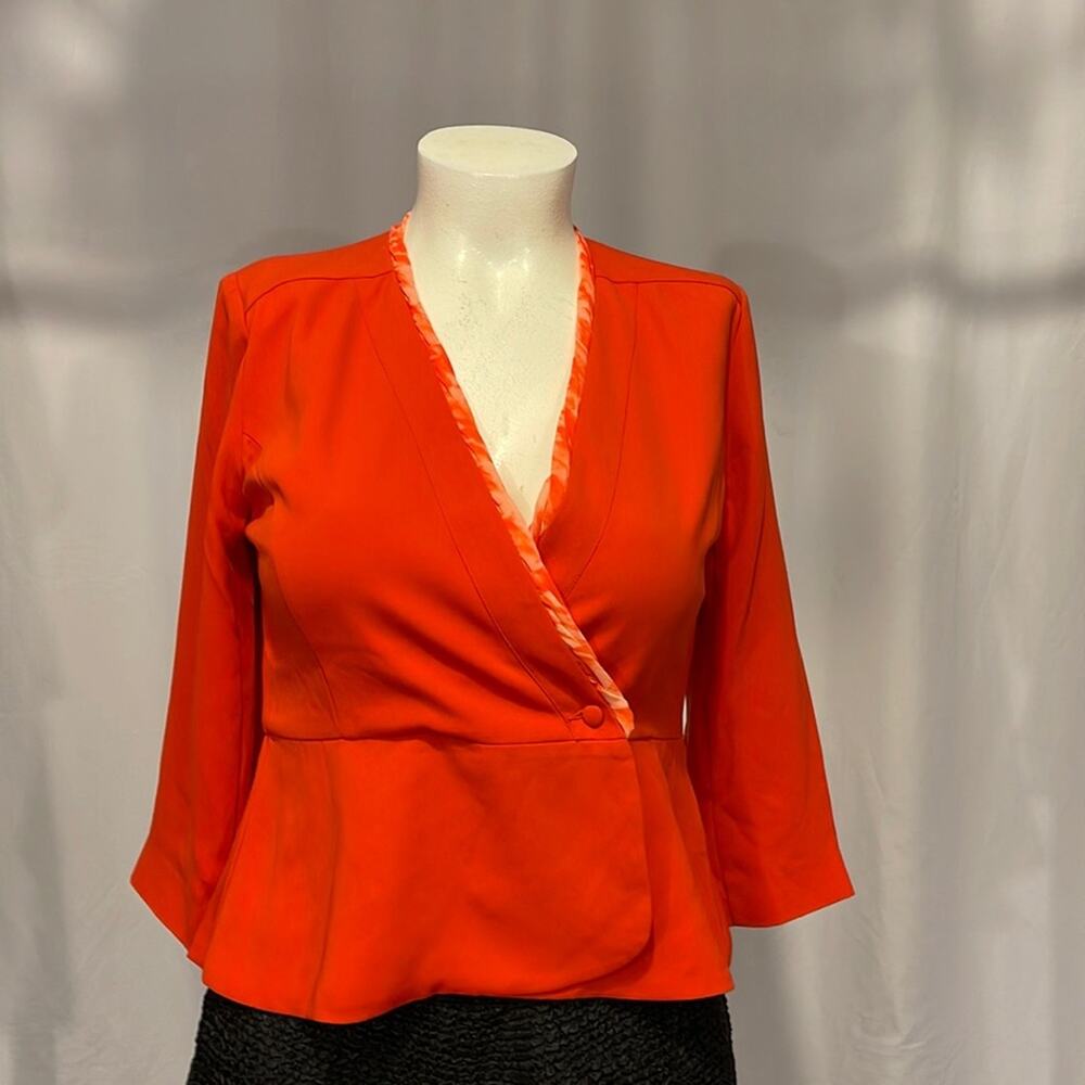 CAbi  Style #216 Jane Jacket Peplum Orange BNWOT - Picture 12 of 12